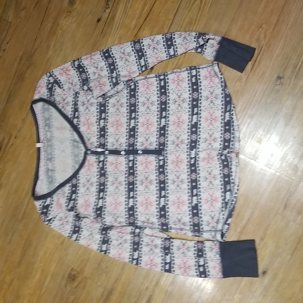 Victoria Secret Thermal Waffle Long Sleeve Top size S/P - Picture 2 of 6